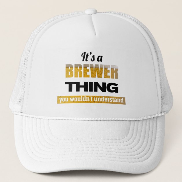 brewer trucker hat