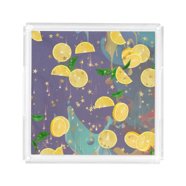 It's a bunch of falling oranges acrylic tray (Front)