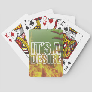 It's A Burning Desire Fastpitch Softball Poker Cards