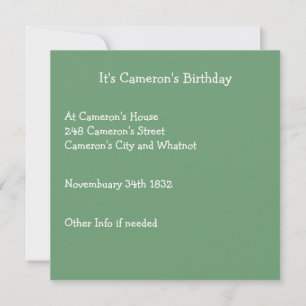 It's a Butterfly Birthday, Collage Items for Party Invitation