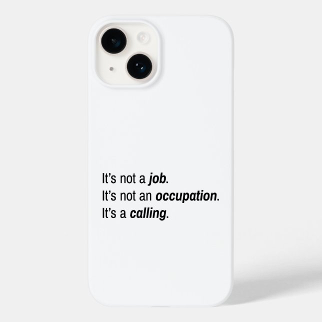 It's A Calling iPhone Case (Back)