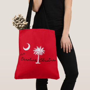 It's A Carolina Christmas South Carolina Holiday Tote Bag