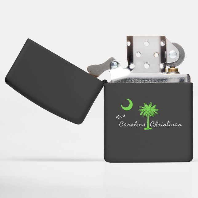 It's A Carolina Christmas South Carolina Holiday  Zippo Lighter (Opened)