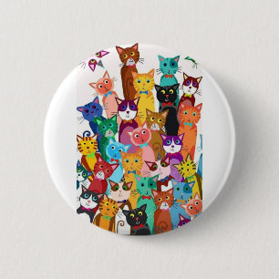 It's a Cat's World Button