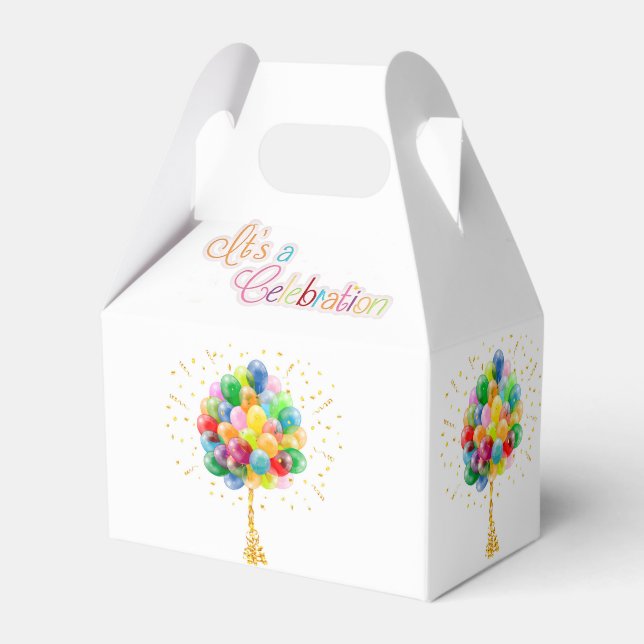 It's A  Celebration  Favor Boxes (Back Side)