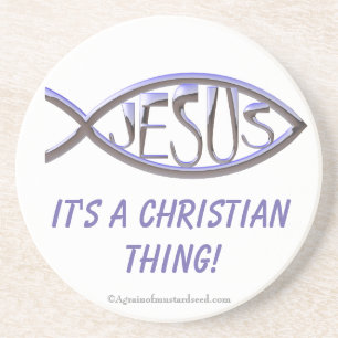 It's A Christian Thing Sandstone Coaster