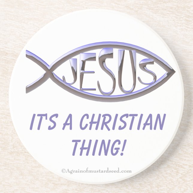 It's A Christian Thing Sandstone Coaster (Front)