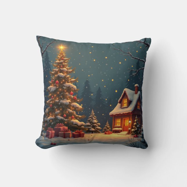 It's a Christmas mood cushion. Throw Pillow (Front)