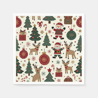 It's a Christmas napkin. Napkins