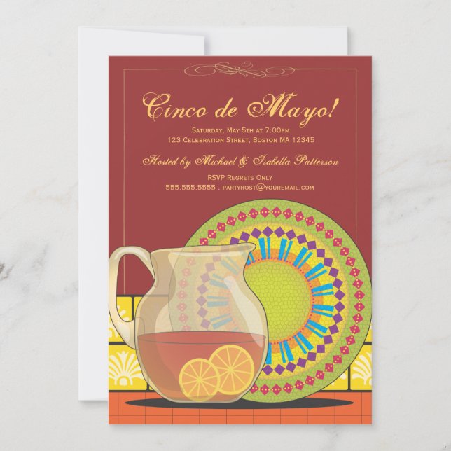 It's a Cinco de Mayo Party Fiesta Invitation (Front)