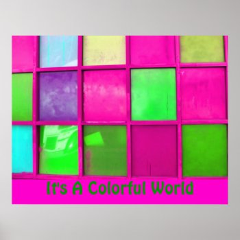 It's A Colorful World Poster by DonnaGrayson_Photos at Zazzle