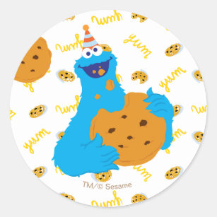 It's a Cookie Party Pattern Classic Round Sticker