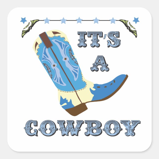 It's a cowboy sticker (Front)