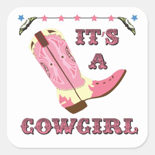 Its a cowgirl sticker