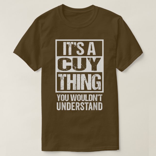 It's A Cuy Thing You Wouldn't Understand Guinea Pi T-Shirt (Design Front)