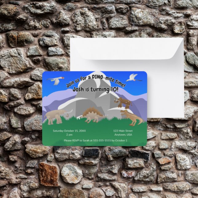 It's a DINO-Mite Birthday Invitation (Creator Uploaded)