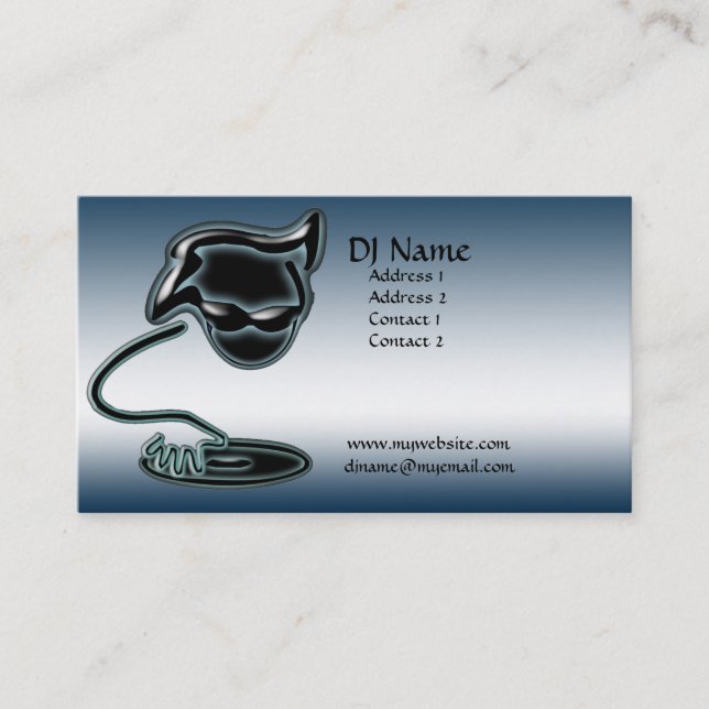 It's a DJ Thing Business Card (Front)