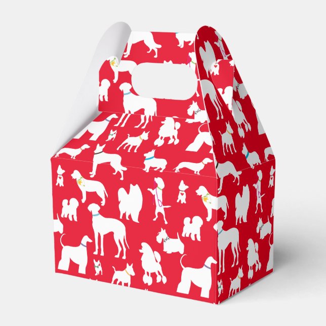 It's A Dogs Life Favor Boxes (Front Side)