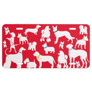 It's A Dogs Life License Plate