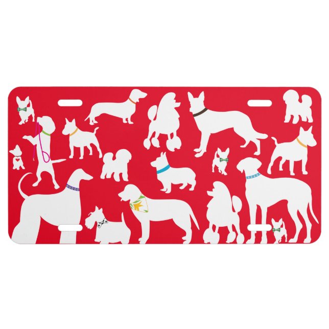 It's A Dogs Life License Plate (Front)