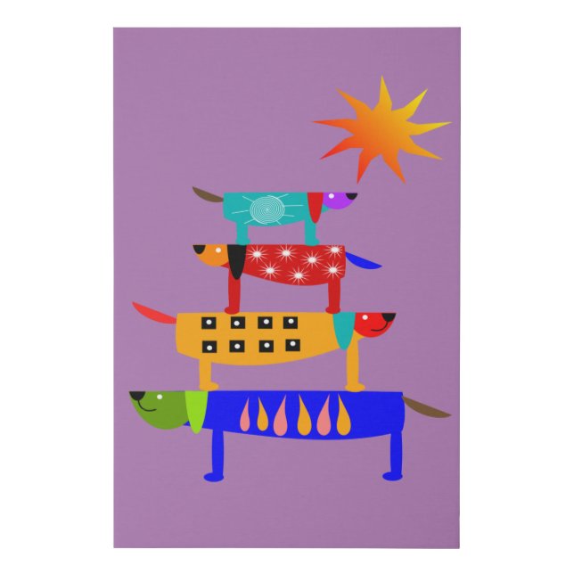 It's a Dog's World Faux Canvas Print (Front)