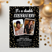 It's a Double Celebration Photo Birthday Party