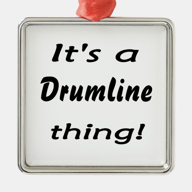 It's a drumline thing! metal ornament (Front)