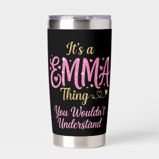 It's A Emma Thing Pink Gold Women Gift Insulated Tumbler