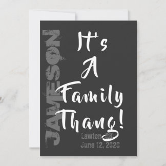 It's a Family Thang! Family Reunion Invitation