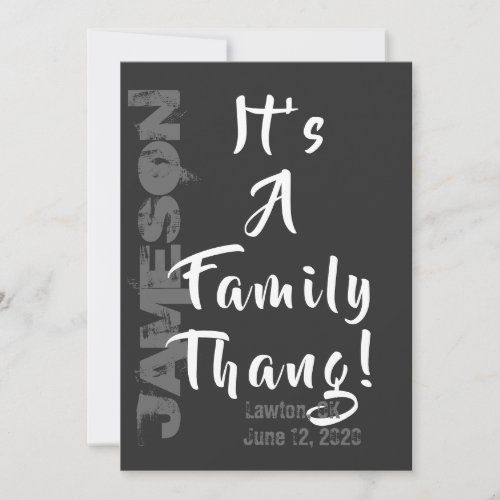 Its a Family Thang Family Reunion Invitation