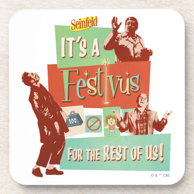 It's a Festivus for the Rest of Us Beverage Coaster (Front)