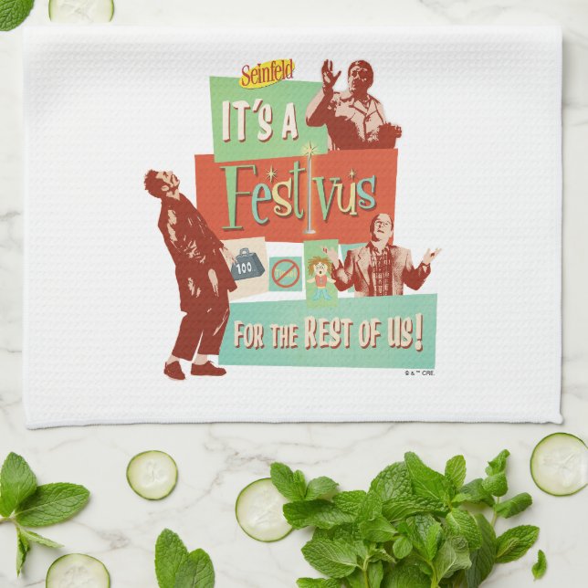 It's a Festivus for the Rest of Us Kitchen Towel (Folded)