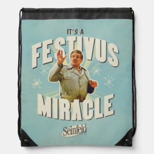 It's a Festivus Miracle Drawstring Bag