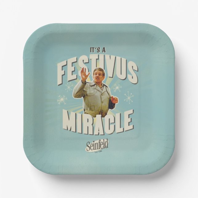 It's a Festivus Miracle Paper Plates (Front)