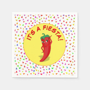 It's A Fiesta With Confetti Pattern Napkins
