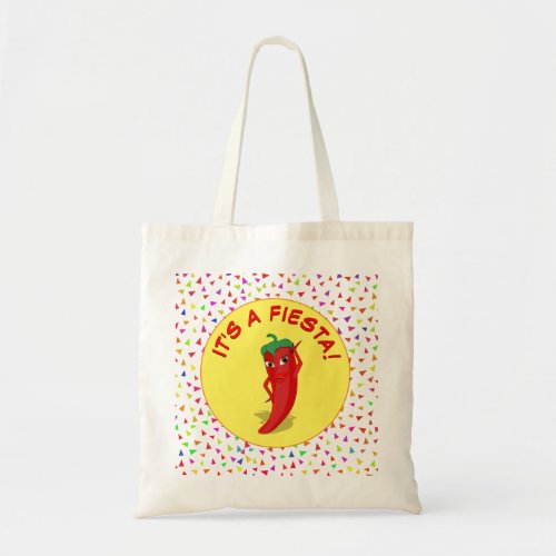 Its A Fiesta With Confetti Pattern Tote Bag