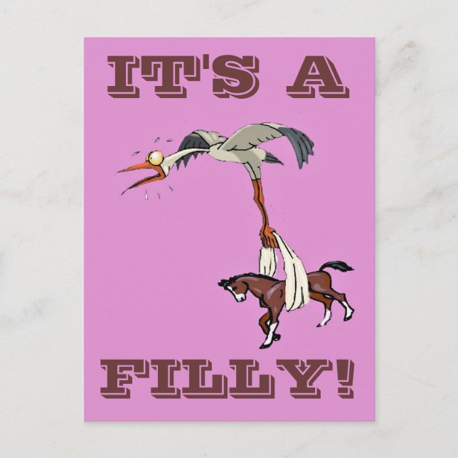IT'S A FILLY 2! POSTCARD (Front)
