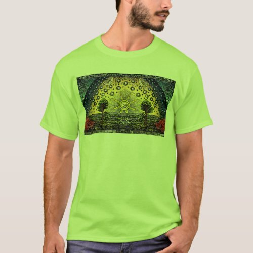 Its a Flat Earth After All Flammarion Woodcut Tee