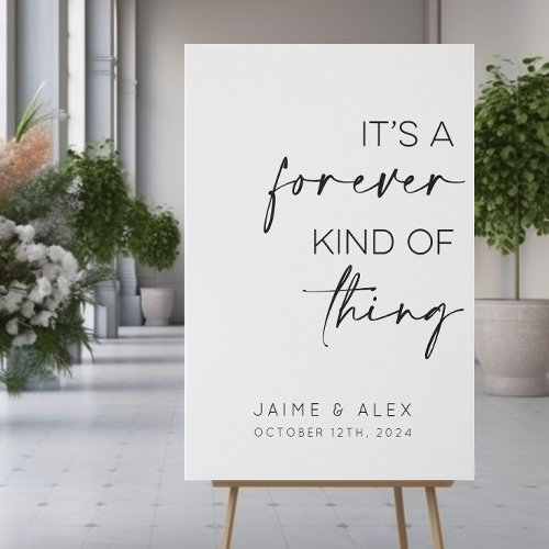 Its A Forever Kind Of Thing Wedding Faux Canvas Print