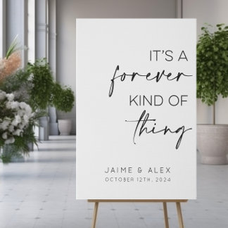 It's A Forever Kind Of Thing Wedding Faux Canvas Print