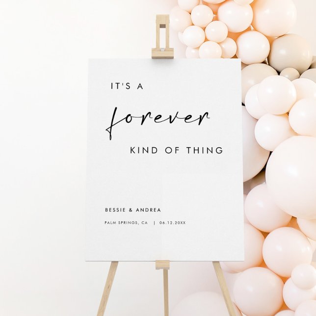It's a Forever Kind of Thing Wedding Welcome Sign (Creator Uploaded)