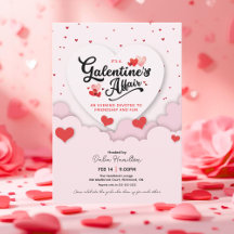 It's A Galentine's Affair Valentines Invitation