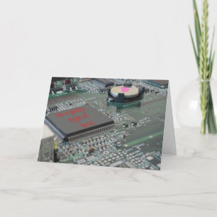 its a geeky type of love holiday card