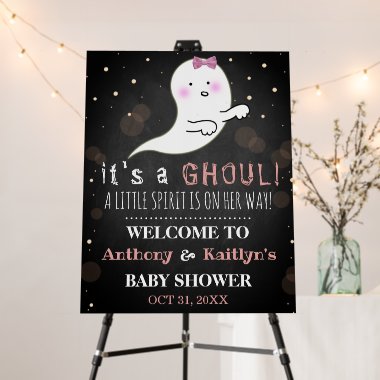 It's A Ghoul! Little Spirit Halloween Baby Shower Foam Board