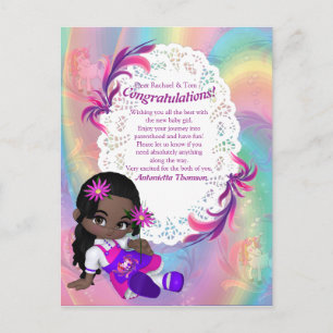 It's a Girl - A Cutie-Pie Postcard
