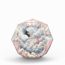 ITS A GIRL Acrylic Award