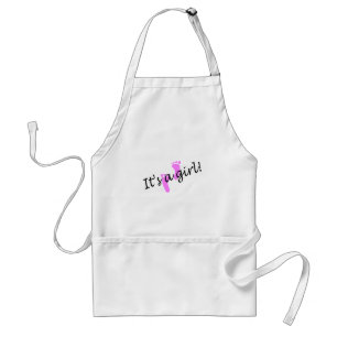 Its A Girl Adult Apron