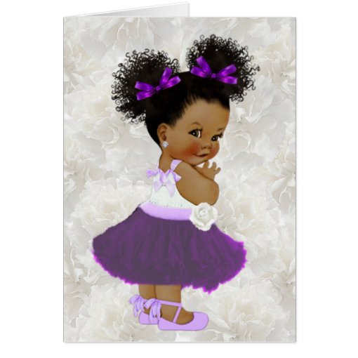 It's a Girl Afro Puff Baby Girl Zazzle