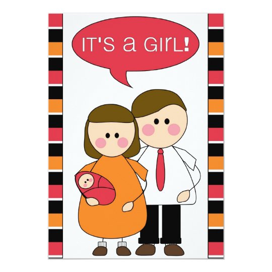 it's a girl! announcement