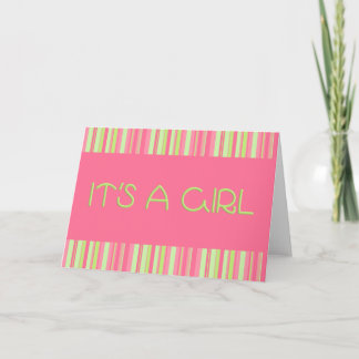 It's a girl announcement